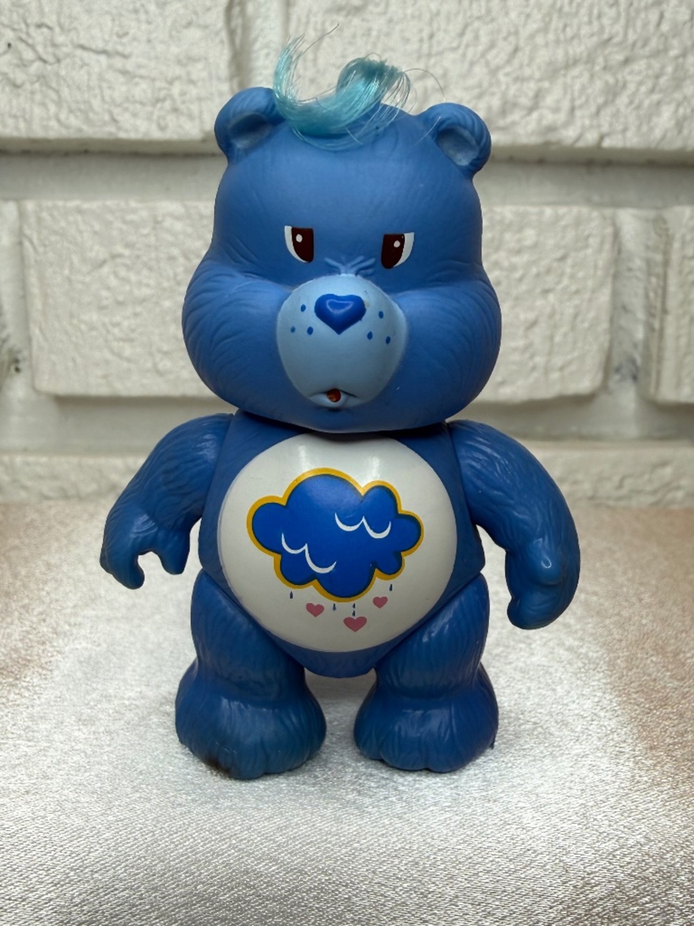 Vintage Care Bears Grumpy Bear Vinyl Figure